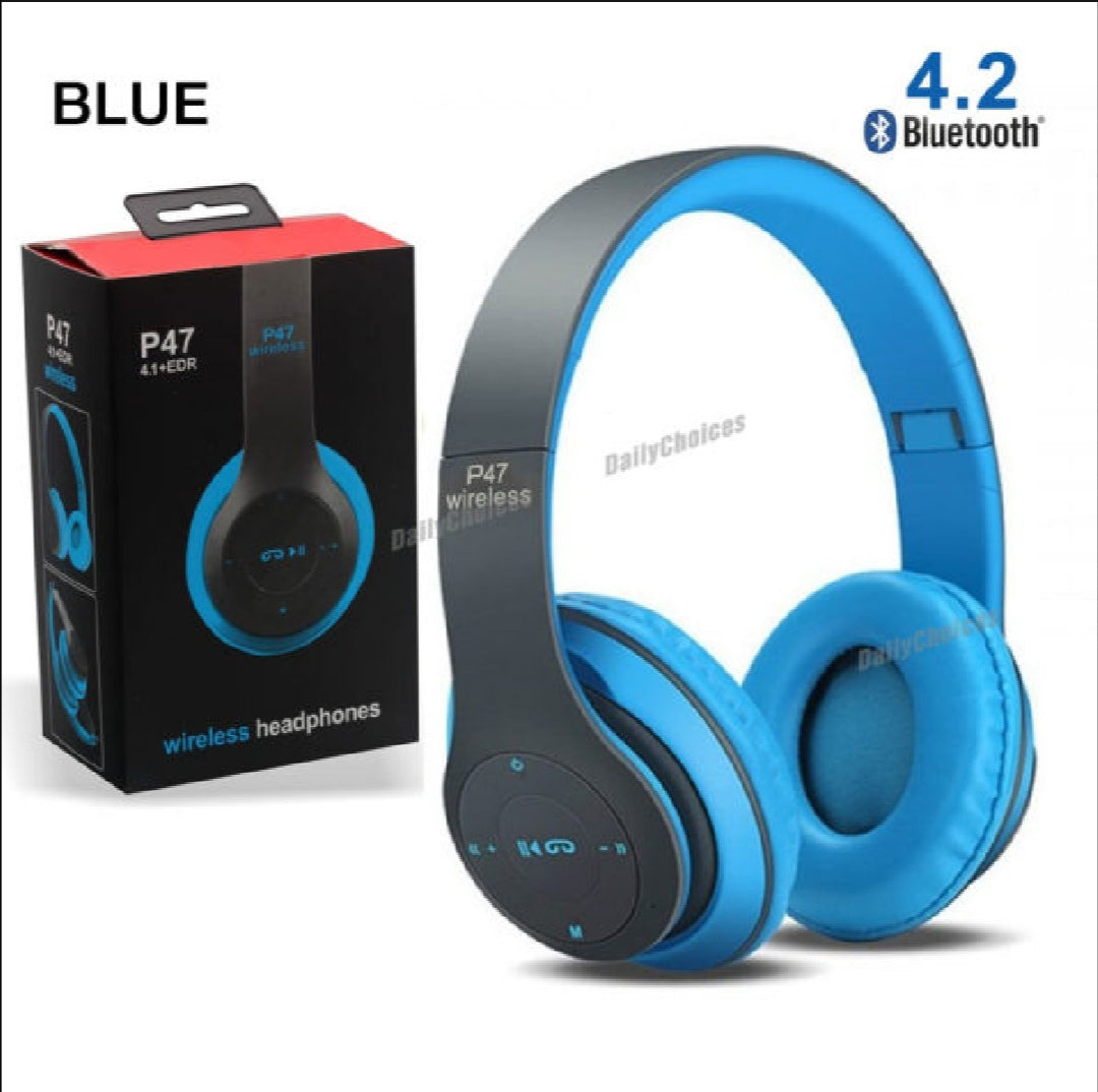 Wireless Headphone P47 with Foldable Quality.