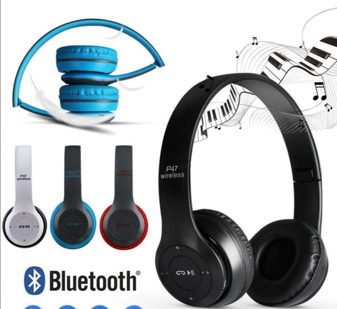 Wireless Headphone P47 with Foldable Quality.